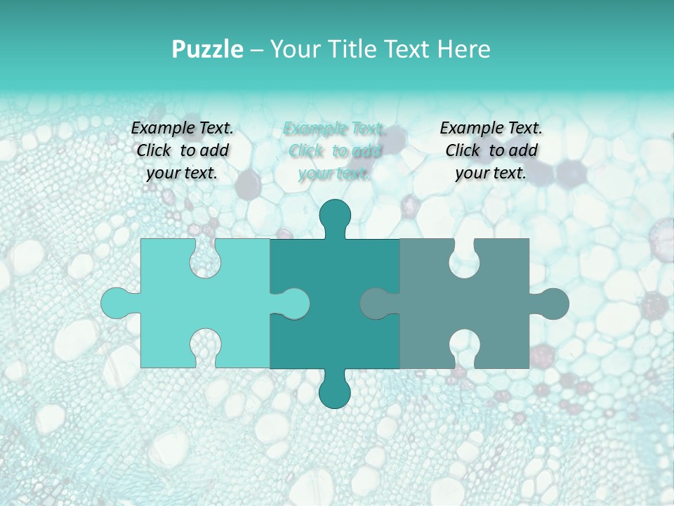 A Blue And White Abstract Background With Bubbles PowerPoint Template