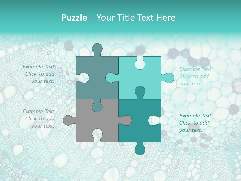 A Blue And White Abstract Background With Bubbles PowerPoint Template