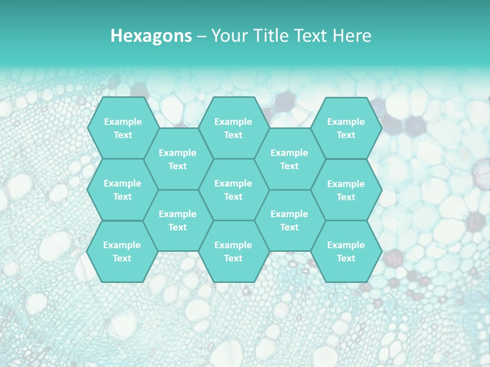 A Blue And White Abstract Background With Bubbles PowerPoint Template