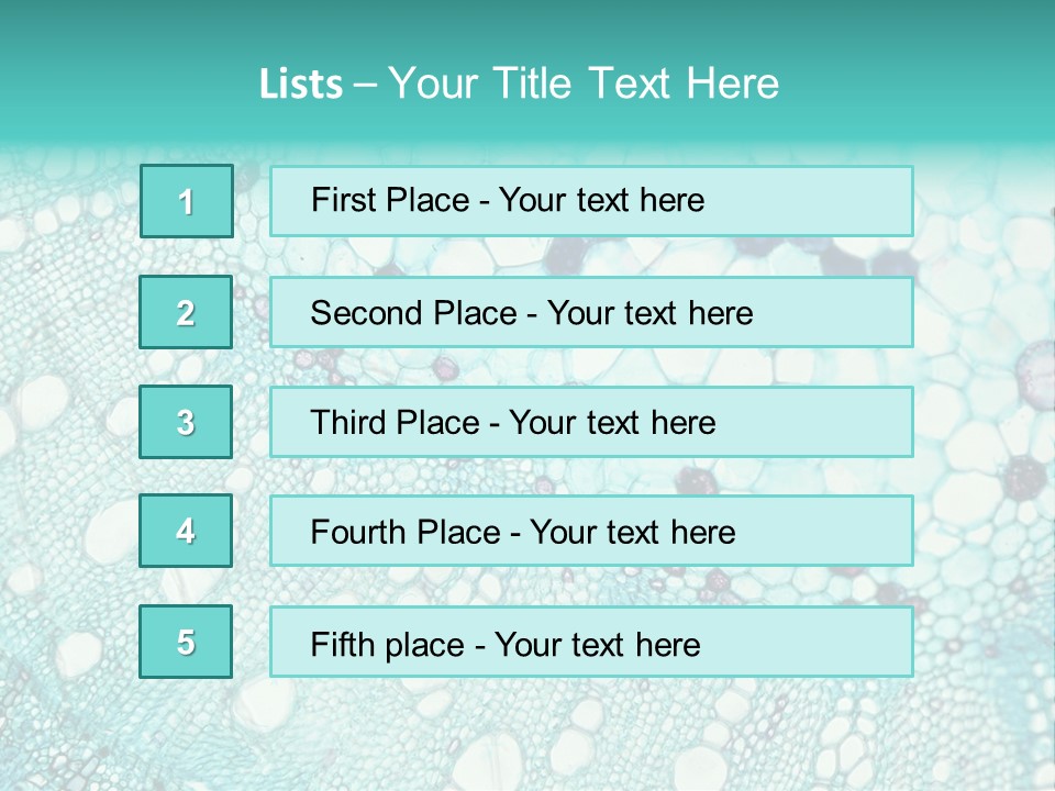 A Blue And White Abstract Background With Bubbles PowerPoint Template