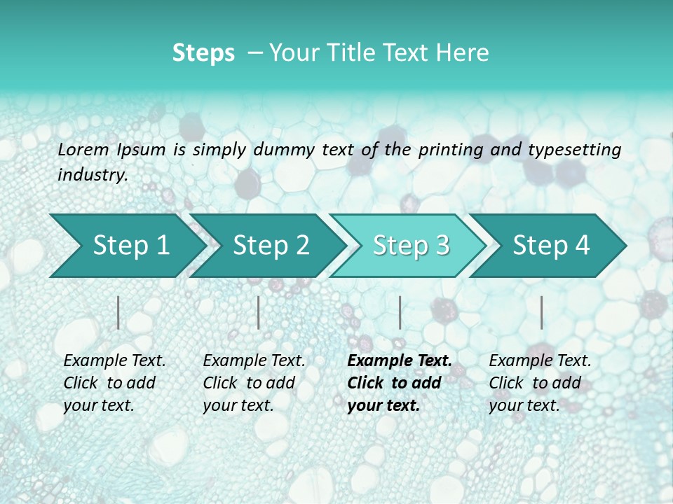 A Blue And White Abstract Background With Bubbles PowerPoint Template