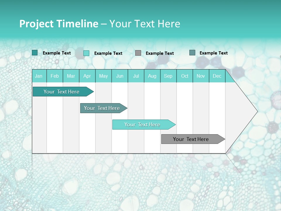 A Blue And White Abstract Background With Bubbles PowerPoint Template