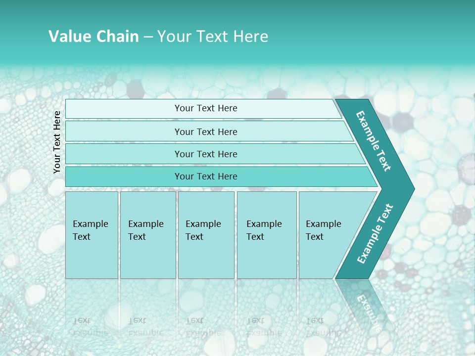 A Blue And White Abstract Background With Bubbles PowerPoint Template