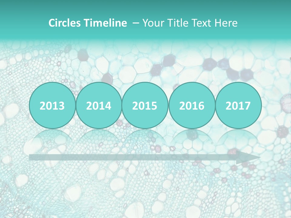 A Blue And White Abstract Background With Bubbles PowerPoint Template