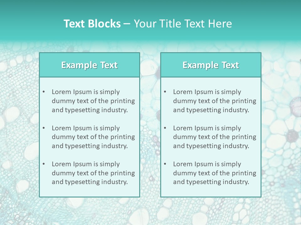 A Blue And White Abstract Background With Bubbles PowerPoint Template