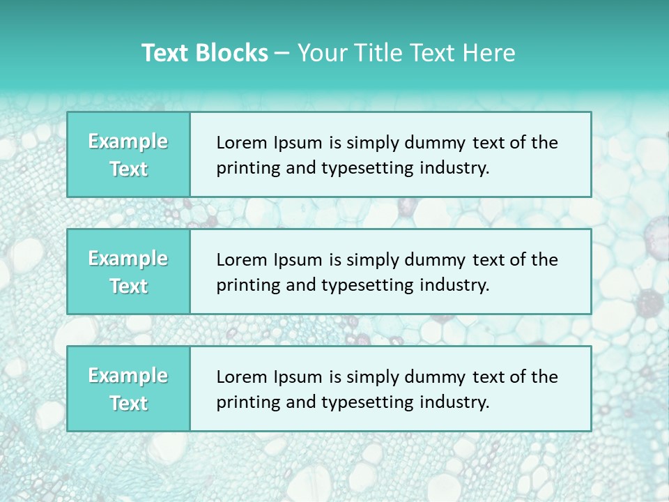 A Blue And White Abstract Background With Bubbles PowerPoint Template