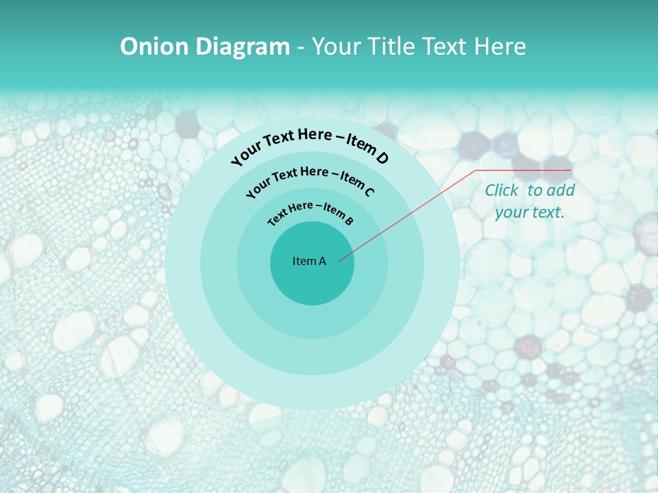 A Blue And White Abstract Background With Bubbles PowerPoint Template