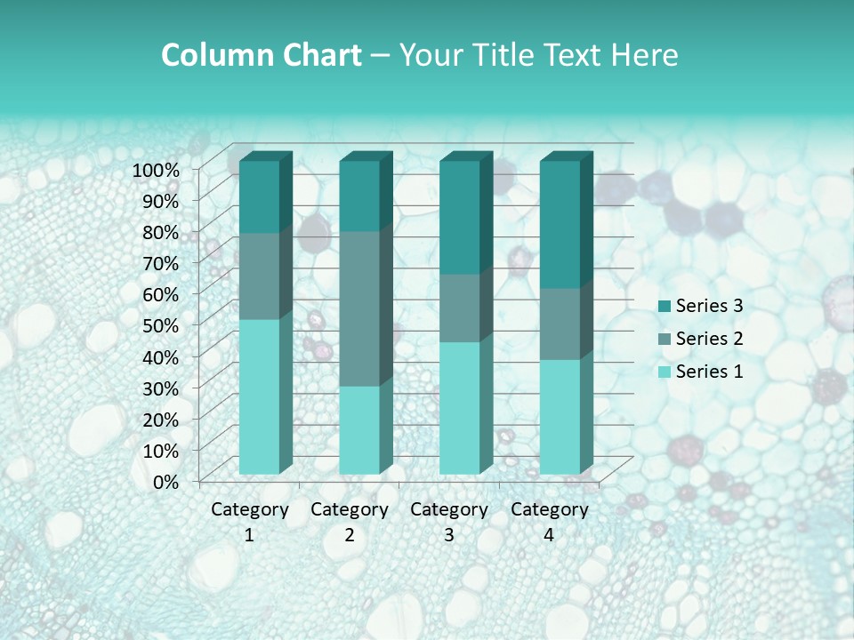 A Blue And White Abstract Background With Bubbles PowerPoint Template