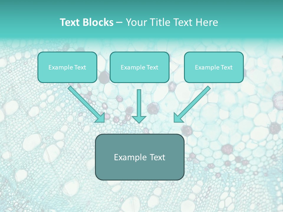 A Blue And White Abstract Background With Bubbles PowerPoint Template