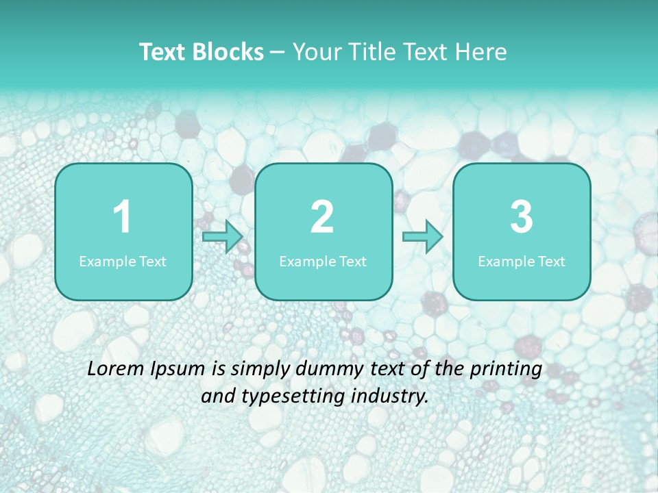 A Blue And White Abstract Background With Bubbles PowerPoint Template