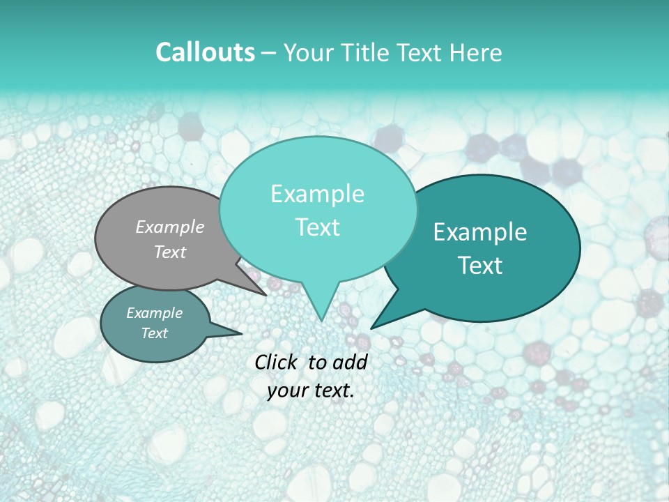 A Blue And White Abstract Background With Bubbles PowerPoint Template