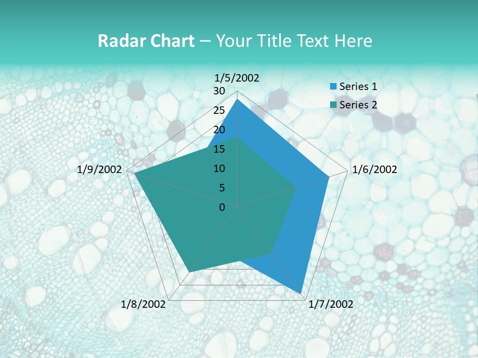 A Blue And White Abstract Background With Bubbles PowerPoint Template
