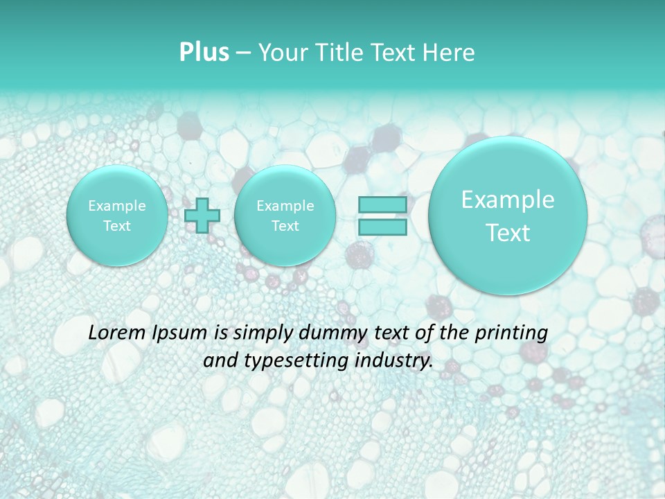 A Blue And White Abstract Background With Bubbles PowerPoint Template