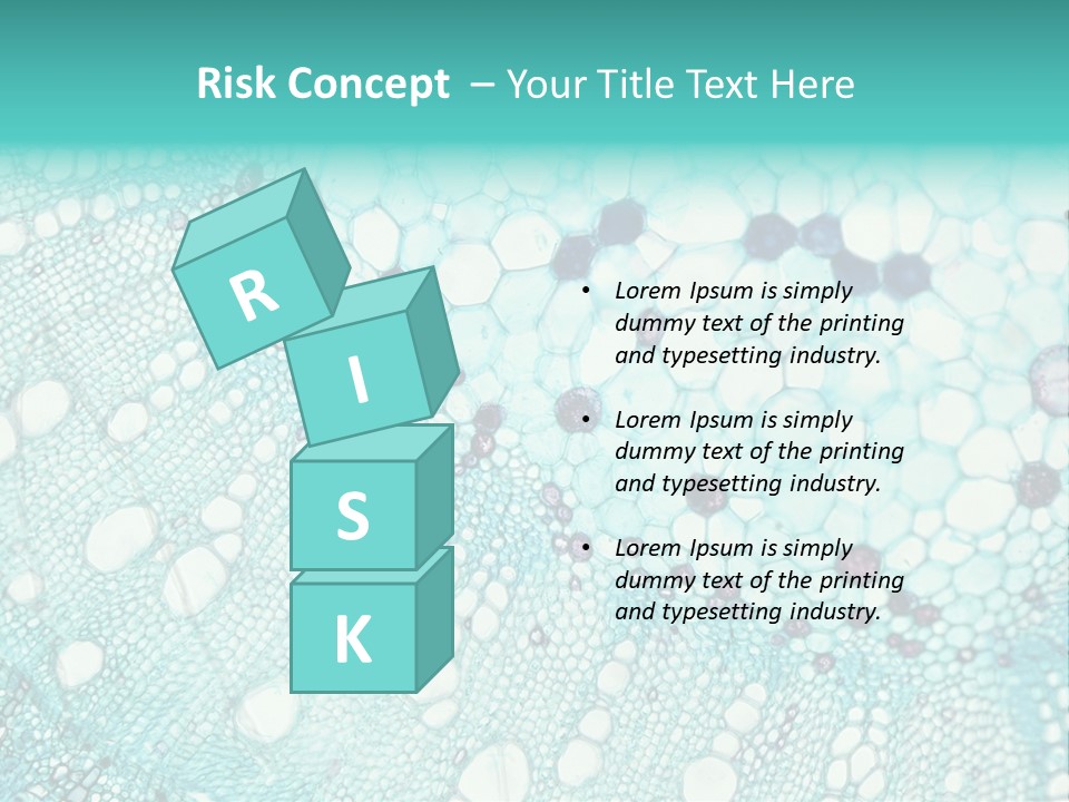 A Blue And White Abstract Background With Bubbles PowerPoint Template