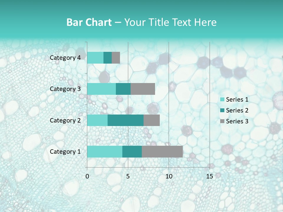 A Blue And White Abstract Background With Bubbles PowerPoint Template