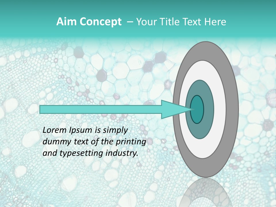 A Blue And White Abstract Background With Bubbles PowerPoint Template