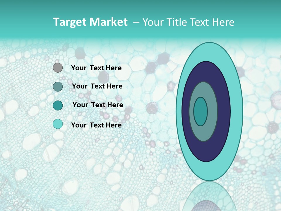 A Blue And White Abstract Background With Bubbles PowerPoint Template