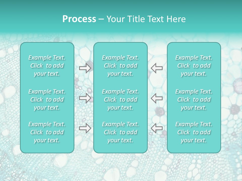 A Blue And White Abstract Background With Bubbles PowerPoint Template