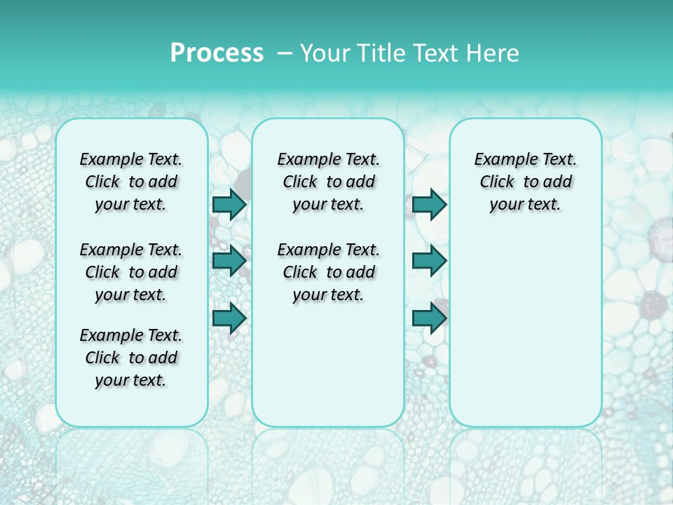 A Blue And White Abstract Background With Bubbles PowerPoint Template
