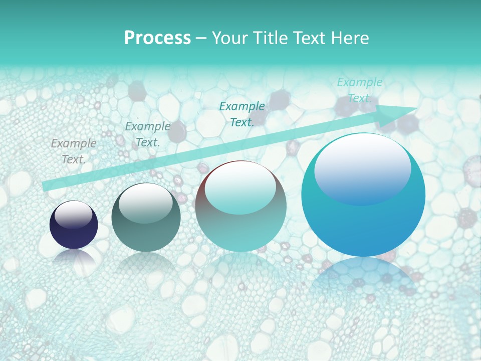 A Blue And White Abstract Background With Bubbles PowerPoint Template