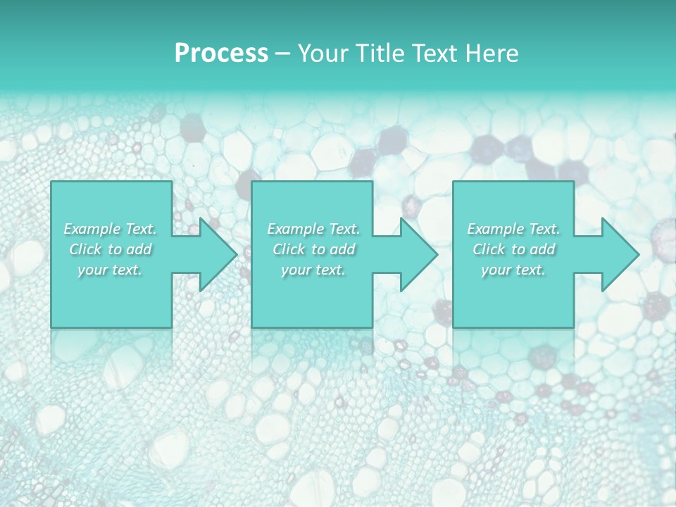 A Blue And White Abstract Background With Bubbles PowerPoint Template