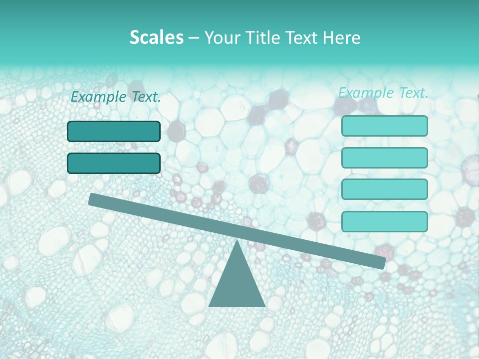 A Blue And White Abstract Background With Bubbles PowerPoint Template