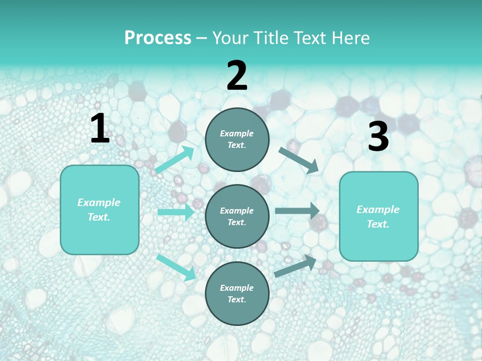 A Blue And White Abstract Background With Bubbles PowerPoint Template