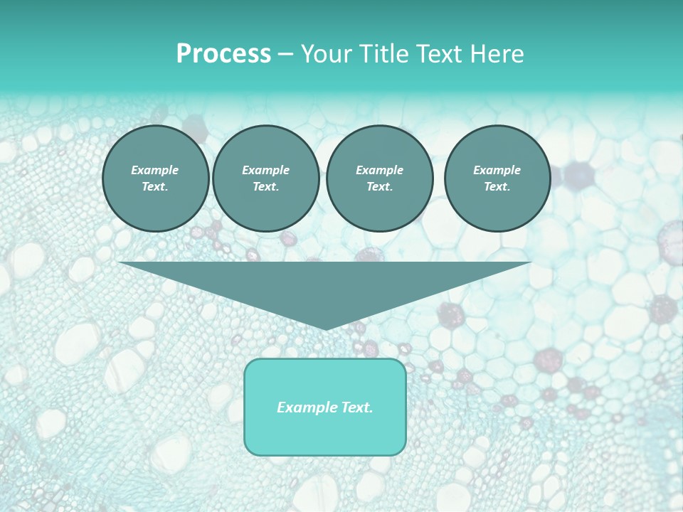 A Blue And White Abstract Background With Bubbles PowerPoint Template