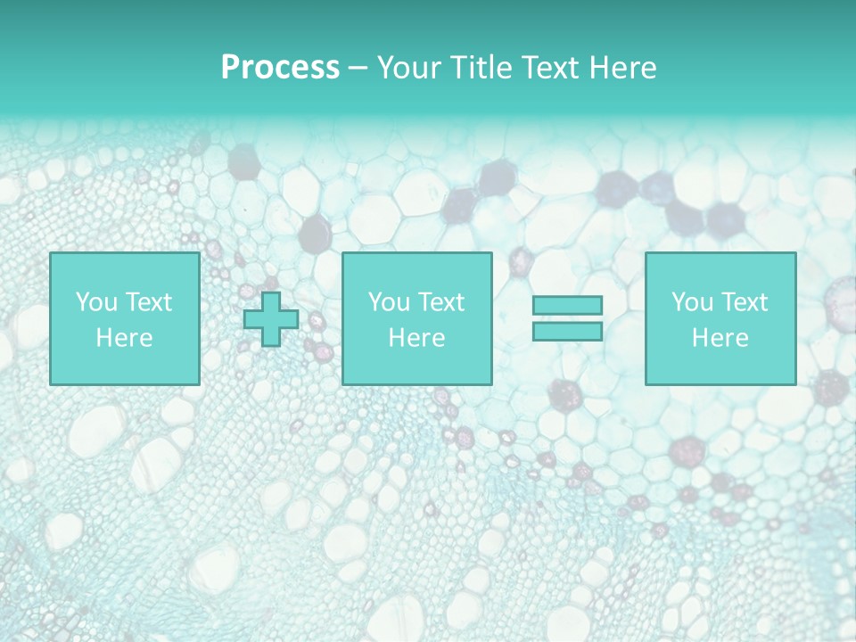 A Blue And White Abstract Background With Bubbles PowerPoint Template