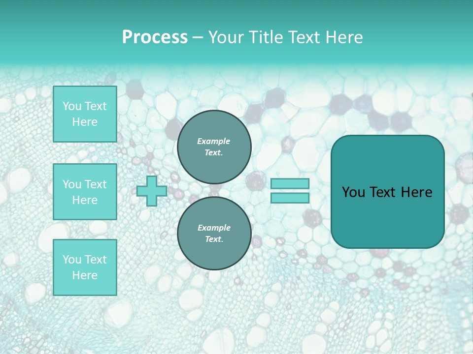 A Blue And White Abstract Background With Bubbles PowerPoint Template