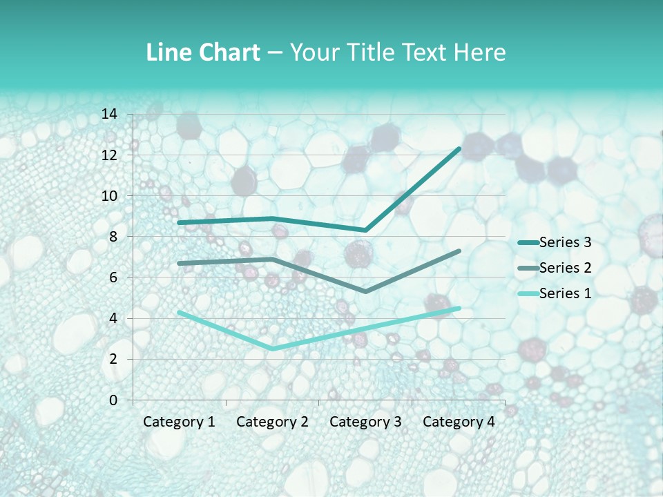 A Blue And White Abstract Background With Bubbles PowerPoint Template