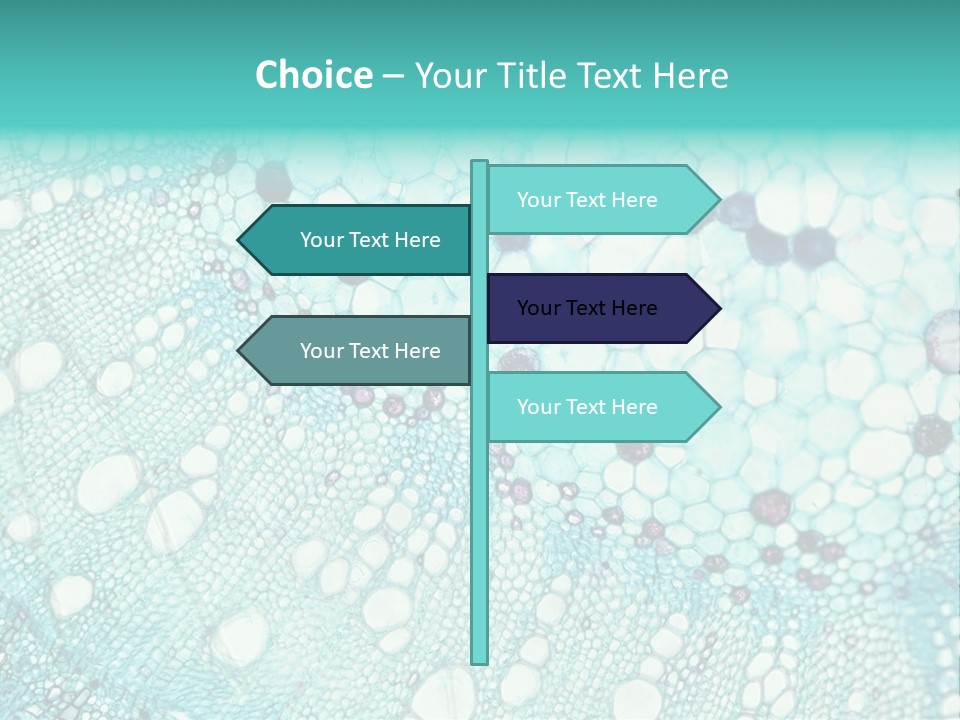 A Blue And White Abstract Background With Bubbles PowerPoint Template