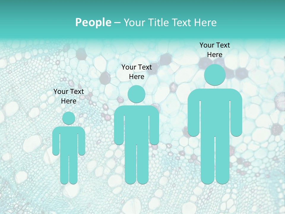 A Blue And White Abstract Background With Bubbles PowerPoint Template