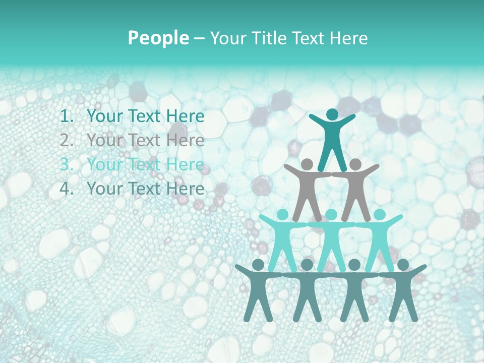 A Blue And White Abstract Background With Bubbles PowerPoint Template