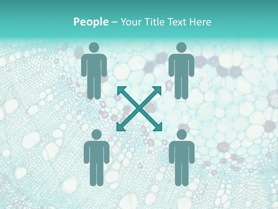 A Blue And White Abstract Background With Bubbles PowerPoint Template