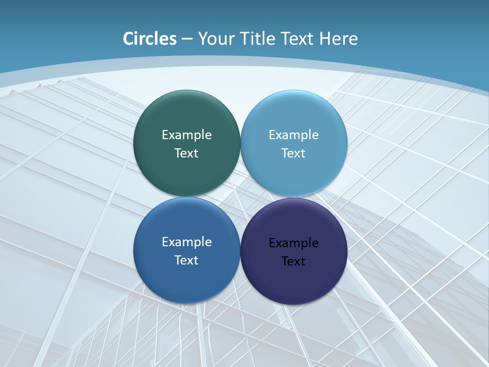 A Blue Glass Building Powerpoint Presentation PowerPoint Template