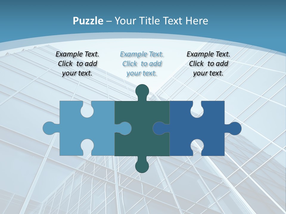 A Blue Glass Building Powerpoint Presentation PowerPoint Template