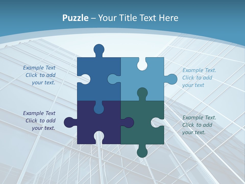 A Blue Glass Building Powerpoint Presentation PowerPoint Template