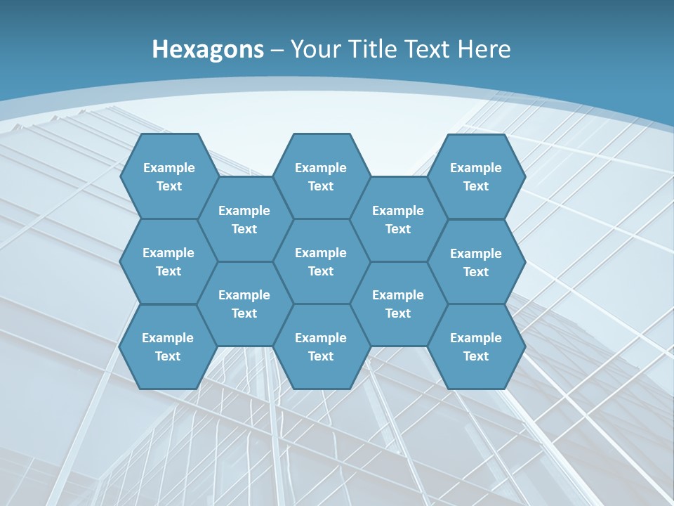 A Blue Glass Building Powerpoint Presentation PowerPoint Template