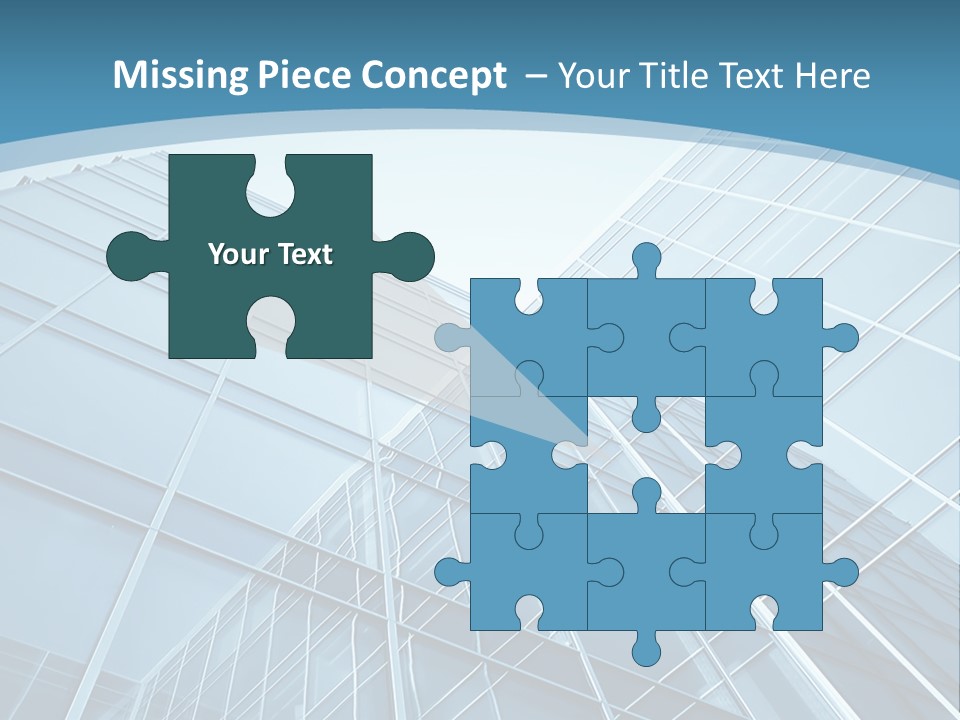 A Blue Glass Building Powerpoint Presentation PowerPoint Template