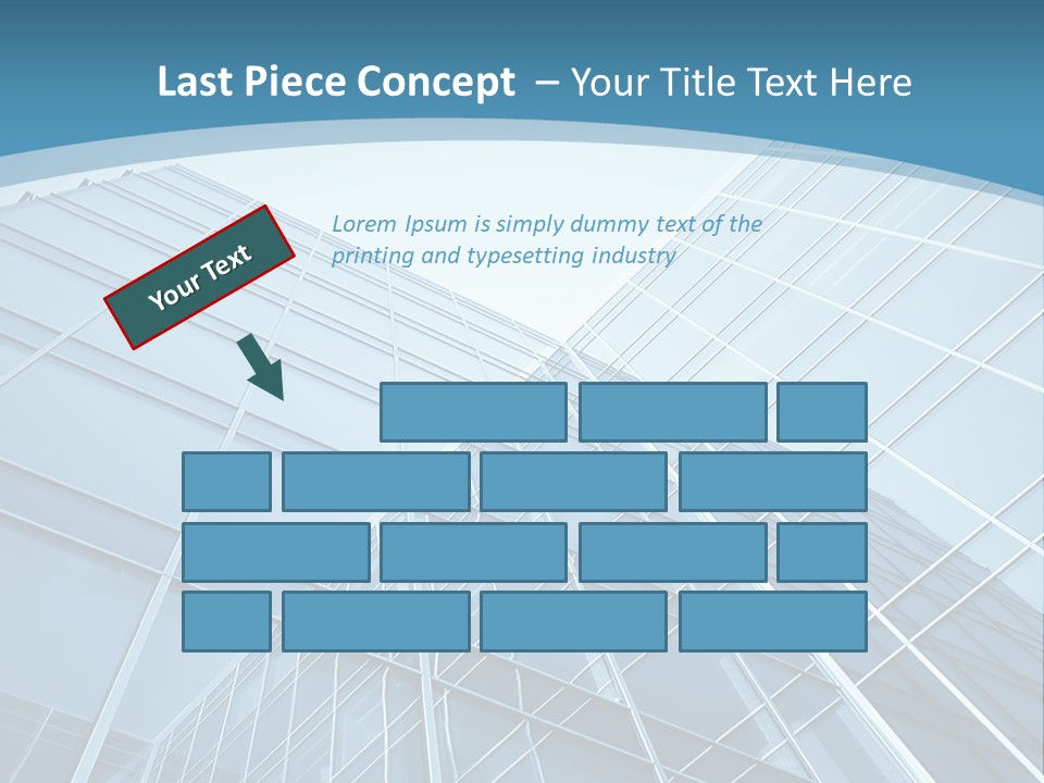 A Blue Glass Building Powerpoint Presentation PowerPoint Template