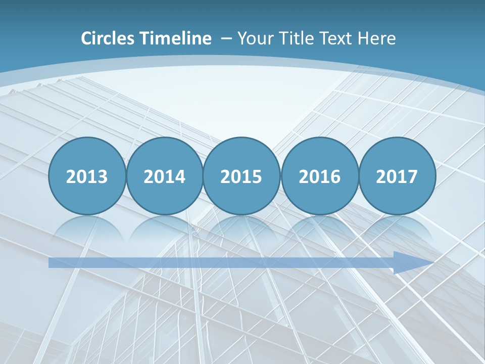 A Blue Glass Building Powerpoint Presentation PowerPoint Template