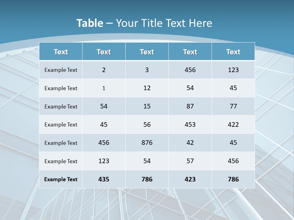 A Blue Glass Building Powerpoint Presentation PowerPoint Template