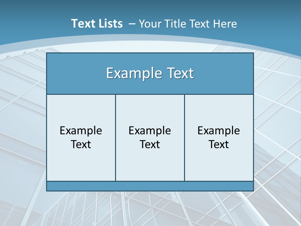 A Blue Glass Building Powerpoint Presentation PowerPoint Template