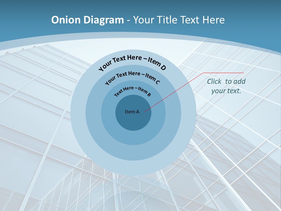 A Blue Glass Building Powerpoint Presentation PowerPoint Template