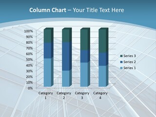 A Blue Glass Building Powerpoint Presentation PowerPoint Template