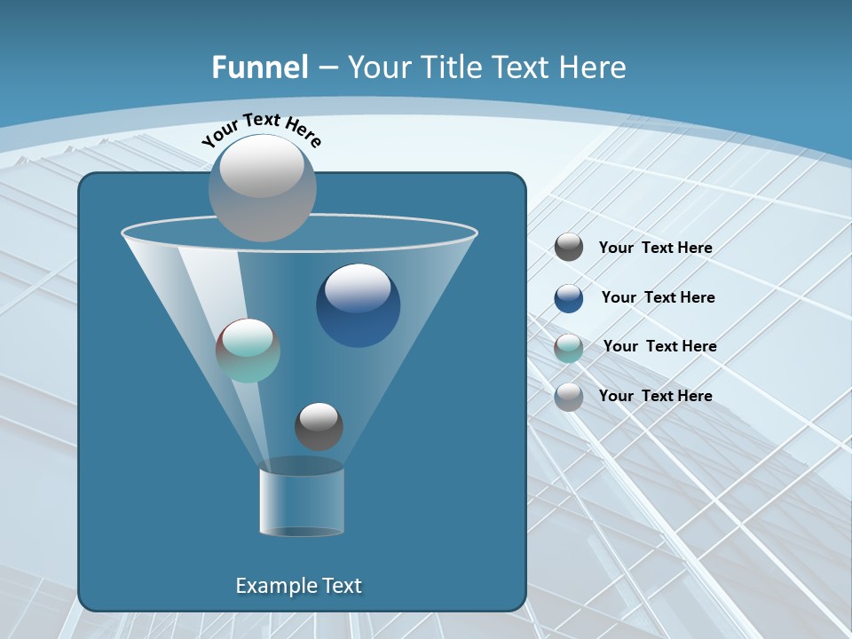 A Blue Glass Building Powerpoint Presentation PowerPoint Template