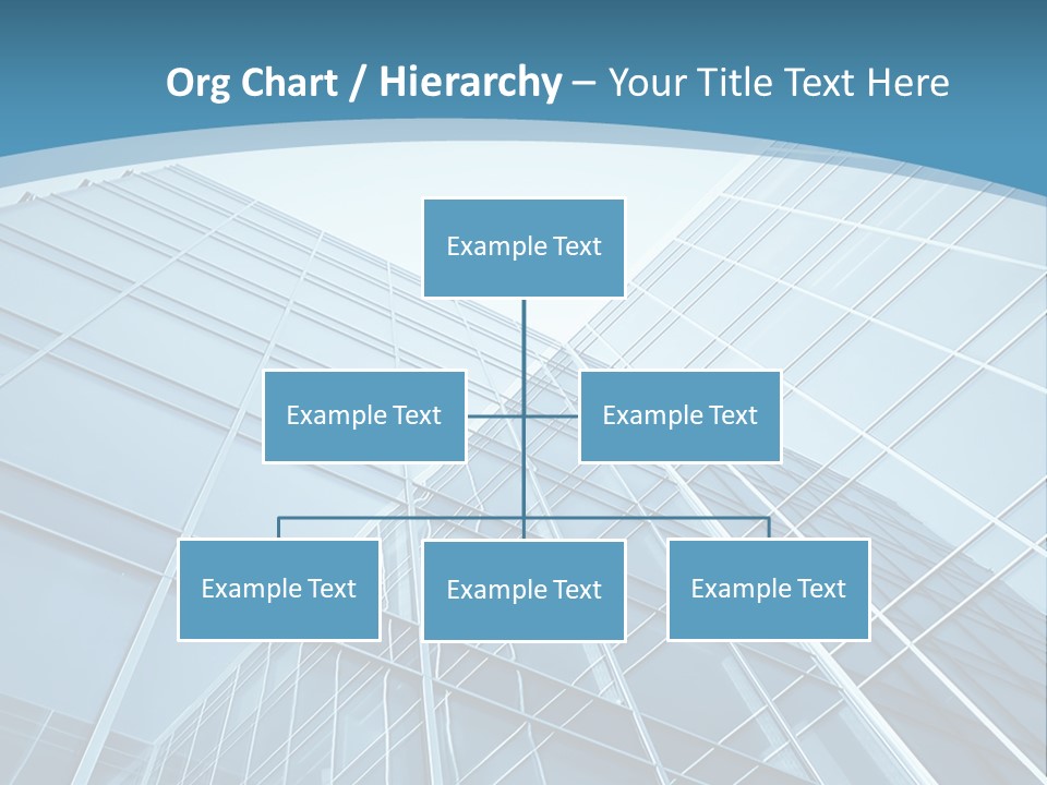 A Blue Glass Building Powerpoint Presentation PowerPoint Template