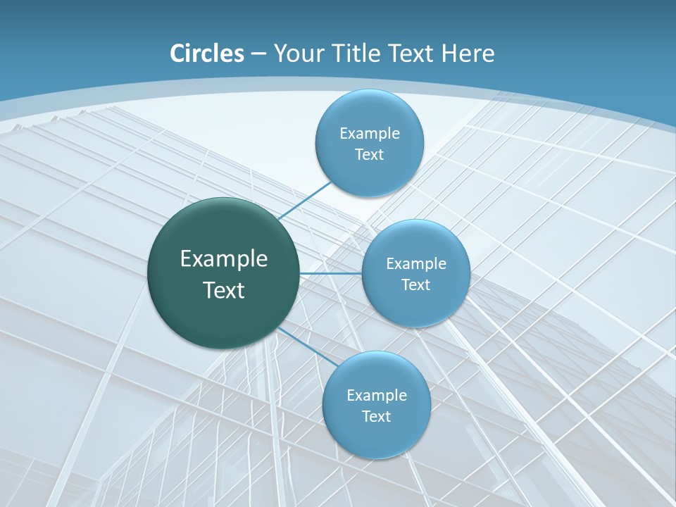 A Blue Glass Building Powerpoint Presentation PowerPoint Template