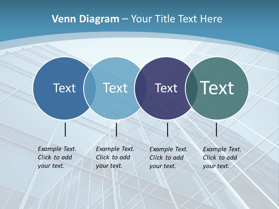 A Blue Glass Building Powerpoint Presentation PowerPoint Template
